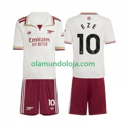 Camisola Arsenal Eberechi Eze 10 Criança Equipamento Terceiro 2025-2026 Manga Curta